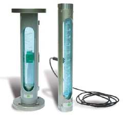 Rotametros com tubo de vidro